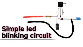 DIY LED BLINKING  FLASHER WITH C945 TRANSISTOR [upl. by Sayers]