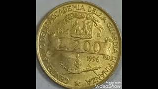 1996 Italy amp 200 lire coin value and price rare [upl. by Sethrida]