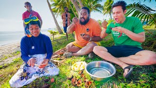 Trying Fiji’s EXOTIC SEAFOOD Catch and Cook in Kadavu Island Fiji 🇫🇯 [upl. by Lippold]