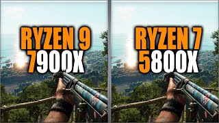 Ryzen 9 7900X vs Ryzen 7 5800X [upl. by Frager]