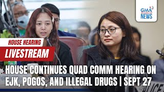 LIVE House continues quad committee hearing on EJK POGOs PART 2 Sept 27 2024  Replay [upl. by Von771]