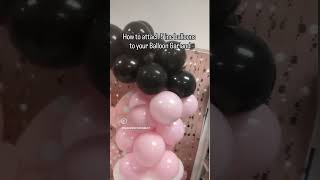 How to attach 5 inches balloons to a balloon garland Diy balloon garland tip Balloon garland [upl. by Revolc]