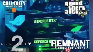 4K RTX 2070 Super NVLinkSLI  8700K Benchmarks v1 CoD BO4 GTAV Destiny 2 Remnant FTA [upl. by Musser356]