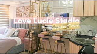 LOVE LUCIE STUDIO REVEAL 22 SQM STUDIO UNIT CONDO TOUR  MODERN ELEGANT DESIGN  AVIDA TOWERS SOLA [upl. by Letisha]