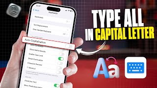 How to Turn On and Off AutoCapitalization on iPhone [upl. by Eshelman776]