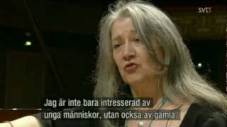 Martha Argerich Interview in Stockholm for the Nobel Prize Concert 2009flv [upl. by Meeki]