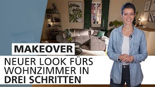 Neuer Look fürs Wohnzimmer in 3 Schritten 🛋  Makeover  INTERIYEAH Einrichten mit SEGMÜLLER [upl. by Saunder]