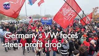 Thousands rally at German carmaker Audi plant as VW cuts costs in face of China EV challenge [upl. by Uphemia666]