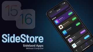 Install Apps on iPhone without PC  No Jailbreak  SideStore [upl. by Schuyler]