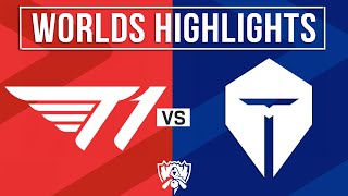 T1 vs TES Highlights ALL GAMES  Worlds 2024 Quarterfinals  T1 vs TOP Esports [upl. by Etteinotna]