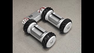 “RMO08” Reconfigurable Mecanum wheel omnidirectional Mobile Robot [upl. by Patton]