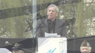 2012 March of the Living  Chaim Topol sings Eli Eli in AuschwitzBirkenau on Yom Hashoah [upl. by Badr517]