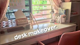 simple desk makeover  Malaysia [upl. by Nevah]