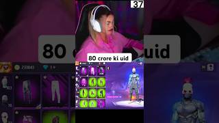 80 crore ki uid hai freefire trending gaming shorts viralvideo [upl. by Lah]