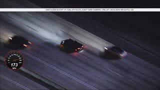 022224 Corvette tops 170 mph in LA freeway chase [upl. by Natsirhc320]