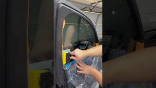 How to install tint on a framed side window using the 2 stage method visual learning experience [upl. by Sumaes]