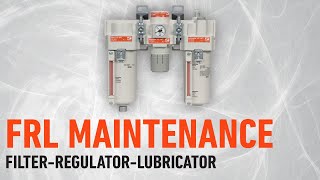 FRL maintenance FilterRegulatorLubricator for Air Tools [upl. by Elleiram42]