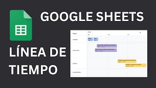 Línea de tiempo  Google Sheets Hojas de cálculo de Google [upl. by Ateiram]