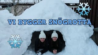 Vi bygger en stor snögrotta [upl. by Sedlik]