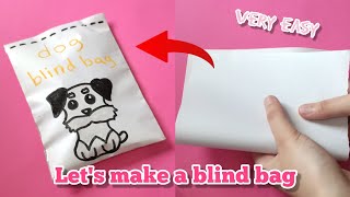 asmr  How to make a blind bag  very easy 🐾  tutorial [upl. by Gerson]