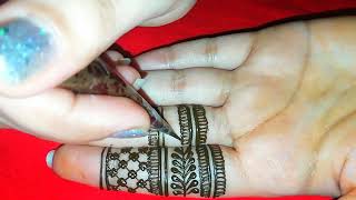 Finger mehndi designhenna Mehandi designs for front hand [upl. by Blancha]