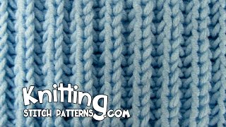 HowToKnit Knit Fishermans Rib stitch amp How to Bind off [upl. by Zilla880]