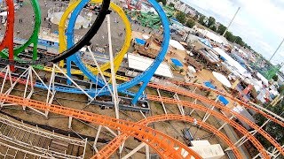 Olympia Looping  Barth ONRIDE Video Rheinkirmes Düsseldorf 2019 [upl. by Iaoh]