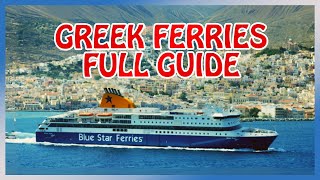 Traveling by FERRY in Greece  Full Guide [upl. by Bartlett]