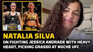 Natalia Silva Picking Alexa Grasso At UFC 306 Talks Fighting Jessica Andrade With Heavy Heart [upl. by Akiret676]