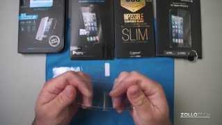 iPhone 5 Glass Screen Protector Comparison [upl. by Weasner944]