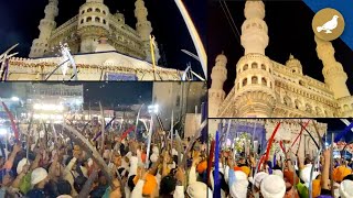 Hyderabad Sikh Community celebrates festival at Charminar [upl. by Adirahs]