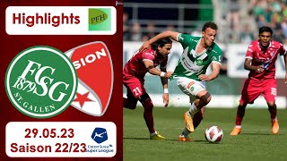 Highlights FC StGallen vs FC Sion 29052023 [upl. by Andrey31]