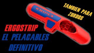 pelacables Ergostrip de Knipex como funciona pelacables multiproposito [upl. by Kamilah]