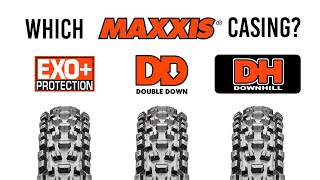 Maxxis Casing Comparison  EXO vs DD vs DH [upl. by Yelsehc]