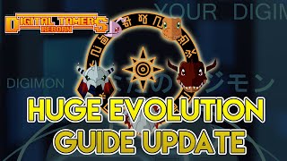 HUGE Update in my Digivolution Guide  Digital Tamers Reborn [upl. by Vivl171]