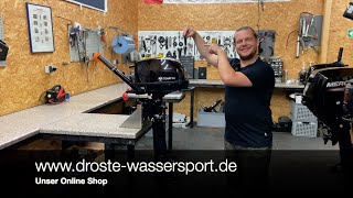 Droste Wassersport OHG  TOHATSU MFS6 SAILPRO Aussenborder [upl. by Therine]