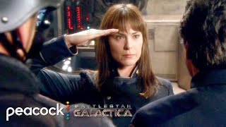 The Galactica Welcomes Helena Cain  Battlestar Galactica [upl. by Aisined329]