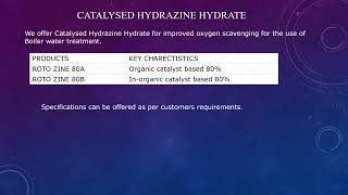 Catalysed Hydrazine Hydrate [upl. by Laved]