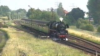 Dampflok 41 11852 mit planmäßigen Regionalzügen Eisenach  Meiningen Teil II [upl. by Samot15]