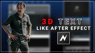 3D Text Like After Effect in Node Video preset [upl. by Ahseiyt236]