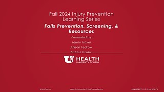 Falls Prevention Screening amp Resources [upl. by Asilet]