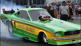 FUNNY CAR CHAOS CHAOS IN THE CORNFIELD FULL ELIMINATIONS EDDYVILLE RACEWAY PARK [upl. by Nylekoorb]