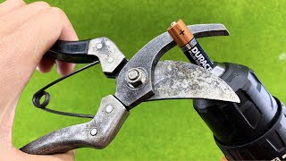 Special Way To Sharpen Pruning Shears As Sharp As A Razor [upl. by Paff]