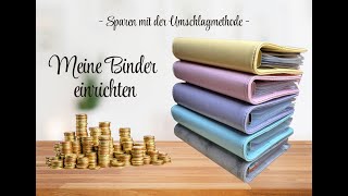 Meine Binder neu einrichten  Neustart mit der umschlagmethode budgeting finanzen budget [upl. by Arella356]