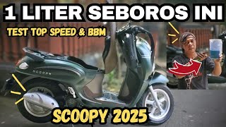 TEST TOP SPEED NEW SCOOPY 2025 DAN KONSUMSI BBM  3835info [upl. by Bernhard610]