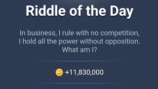 X Empire  Riddle of the day or Mystery of the day 5 August 2024 Xempire MuskEmpire [upl. by Svend]