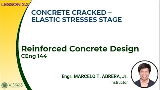 CONCRETE CRACKED  ELASTIC STRESSES STAGE  REINFORCED CONCRETE DESIGN [upl. by Merlina603]