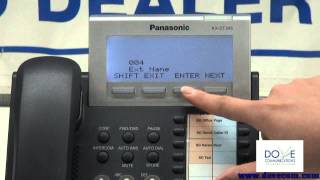 Panasonic KX DT300 Name Change [upl. by Lenoj]