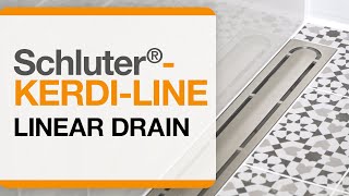 How to Install Schluter®KERDILINE linear drain [upl. by Garrick]