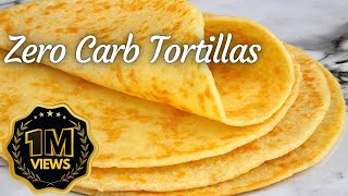 Flourless Egg White Keto Tortillas  Keto Taco Shells  0g Carbs [upl. by Lesko]